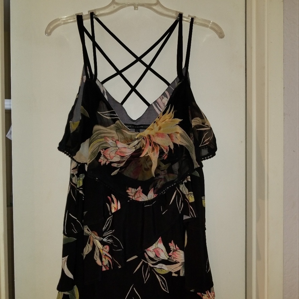 White House Black Market strappy Top L